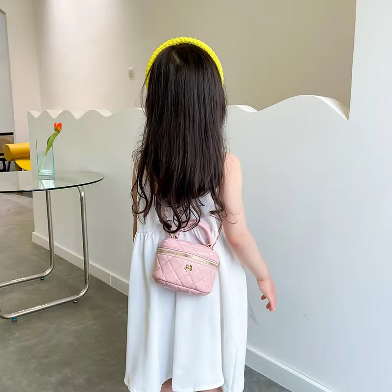 Leather Bucket Box Handbag π