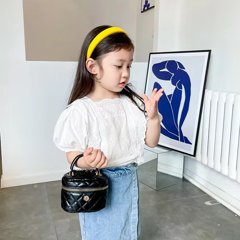 Leather Bucket Box Handbag π