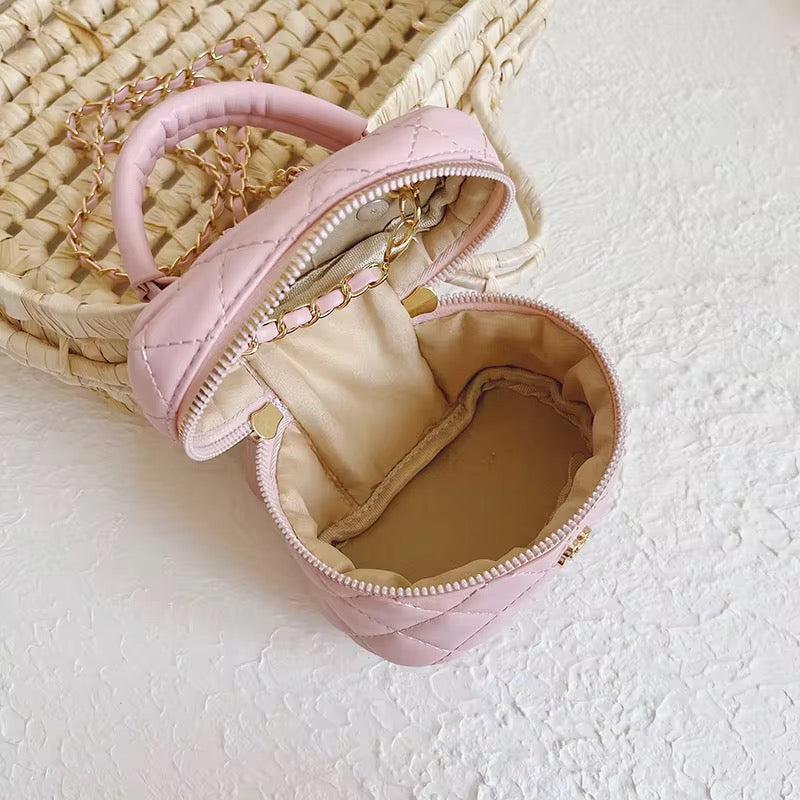 Leather Bucket Box Handbag π