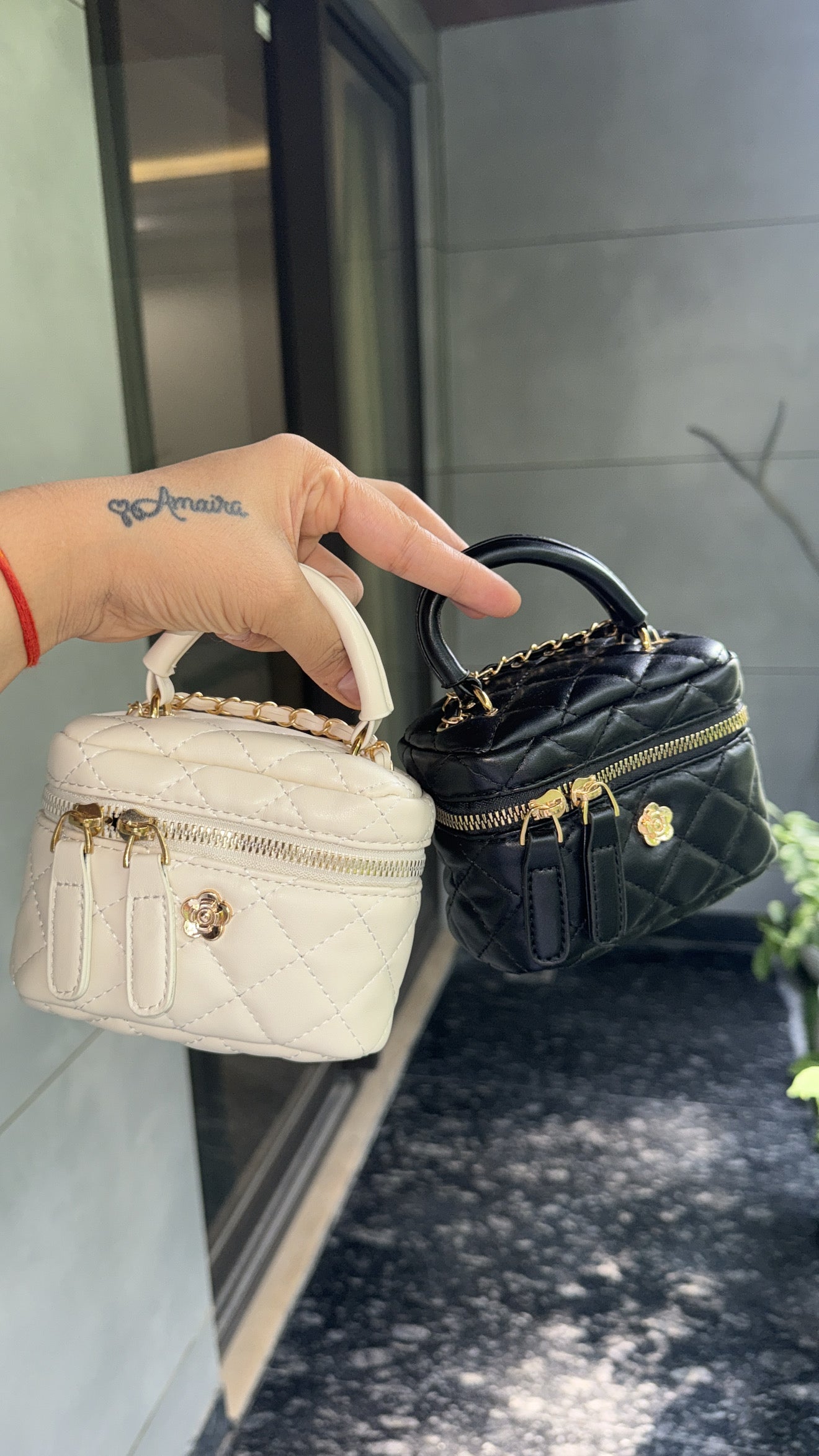 Leather Bucket Box Handbag 💞