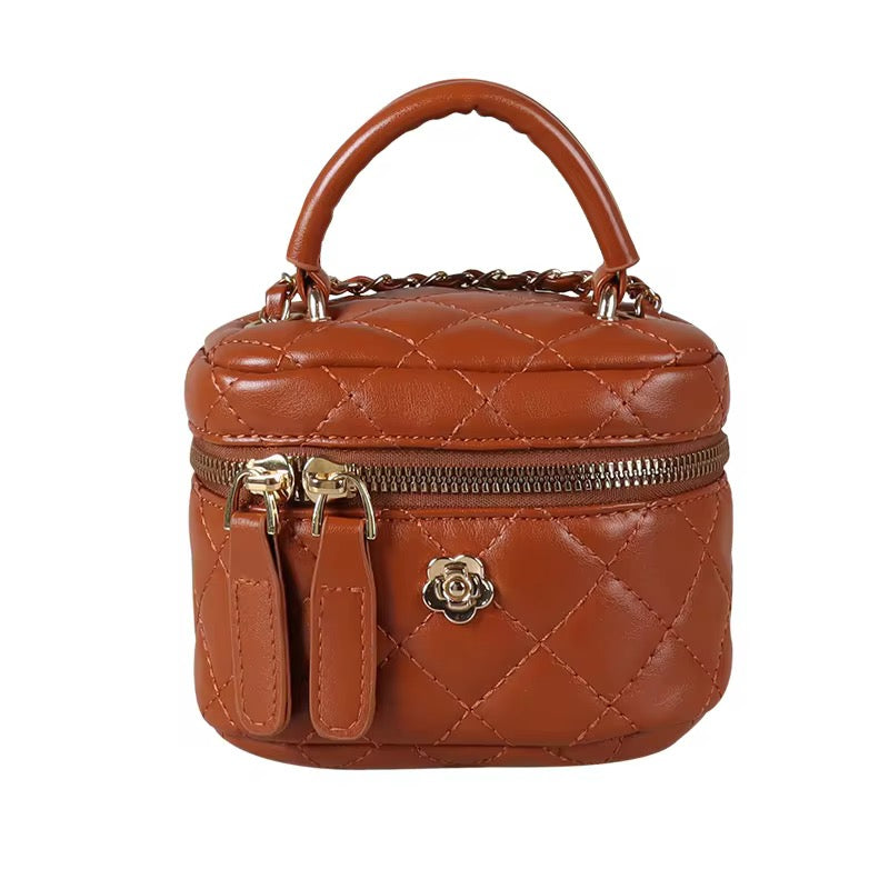 Leather Bucket Box Handbag 💞