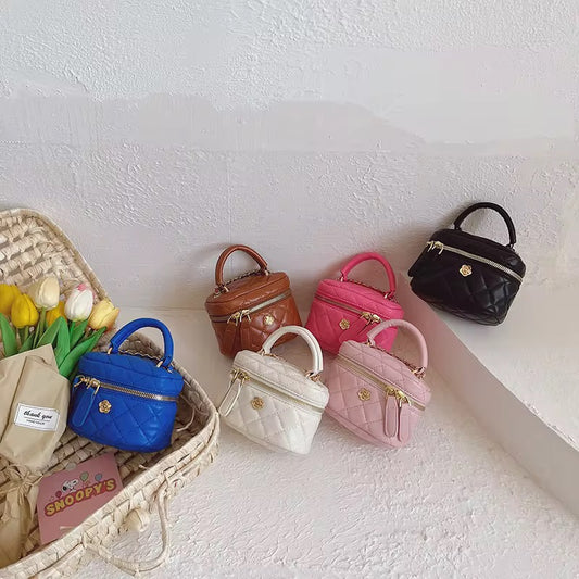 Leather Bucket Box Handbag 💞